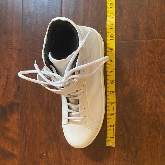 Royal Republiq High Ankle Leather Lace-Up Sneakers with Velcro Straps Size 9 - Picture 12 of 12